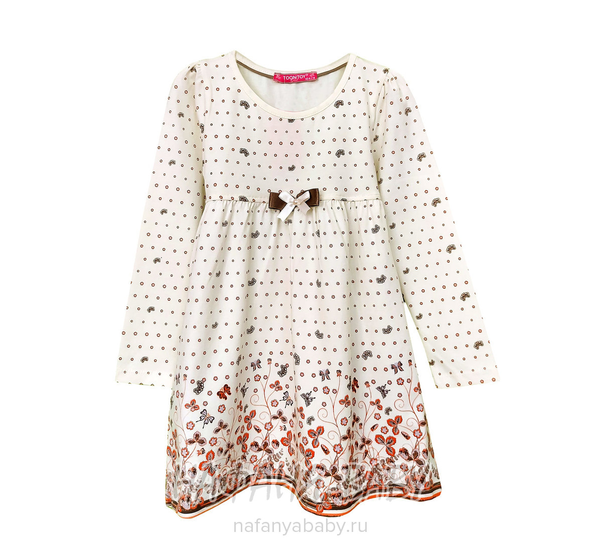 Детское трикотажное платье  TOONTOY, купить в интернет магазине Нафаня. арт: 7712.