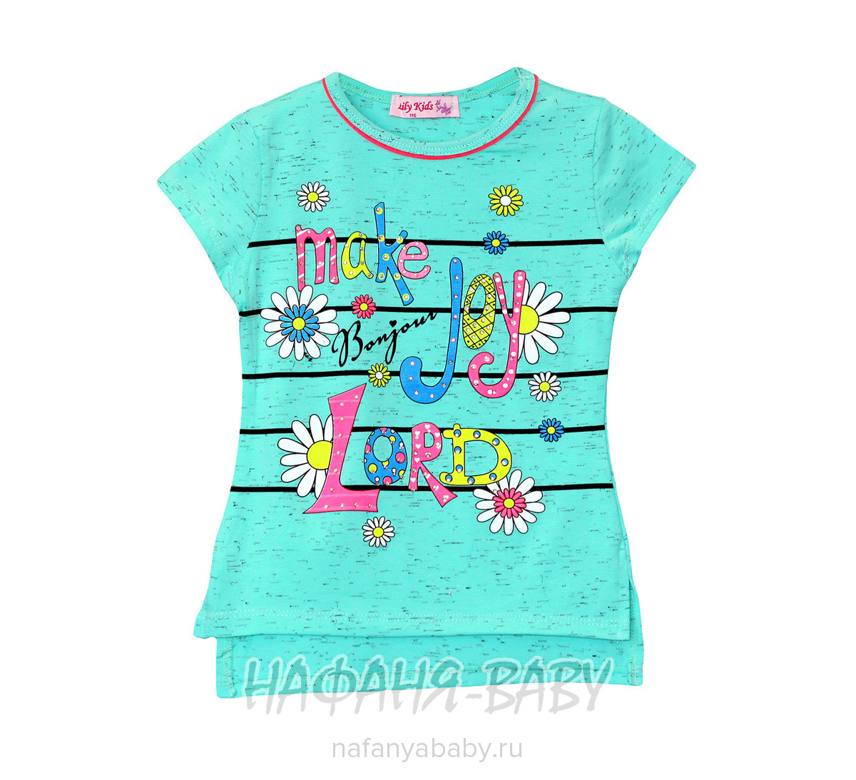 Детская футболка LILY Kids арт: 3532, 1-4 года, 5-9 лет, оптом Турция