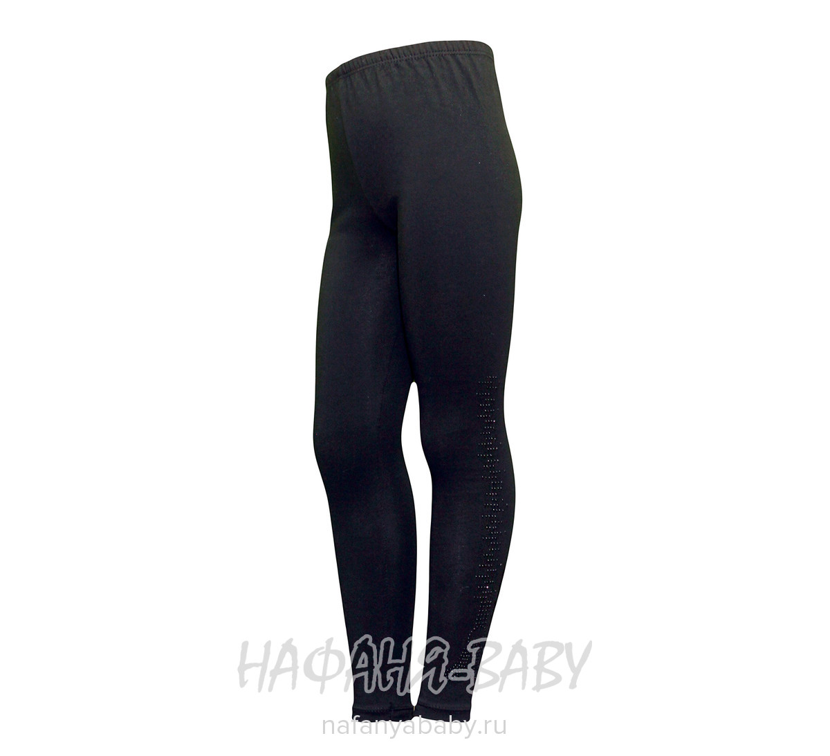 Подростковые лосины с начесом HASAN арт: 8002, 5-9 лет, 10-15 лет, цвет черный, оптом Турция