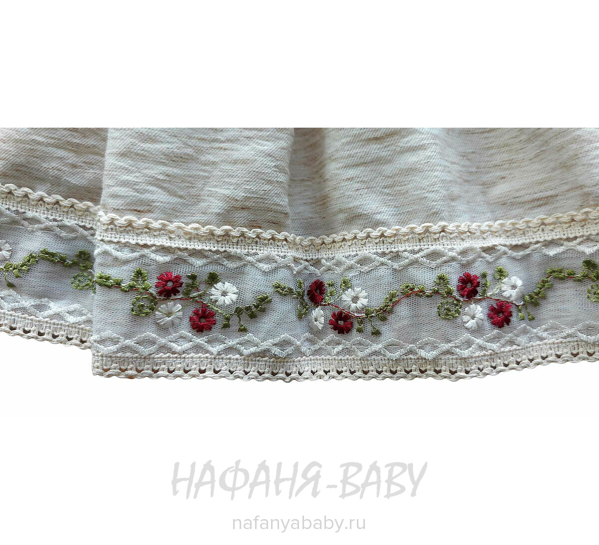 Нарядное платье A.Y.D. арт: 803, 1-4 года, цвет бежевый меланж, оптом Турция