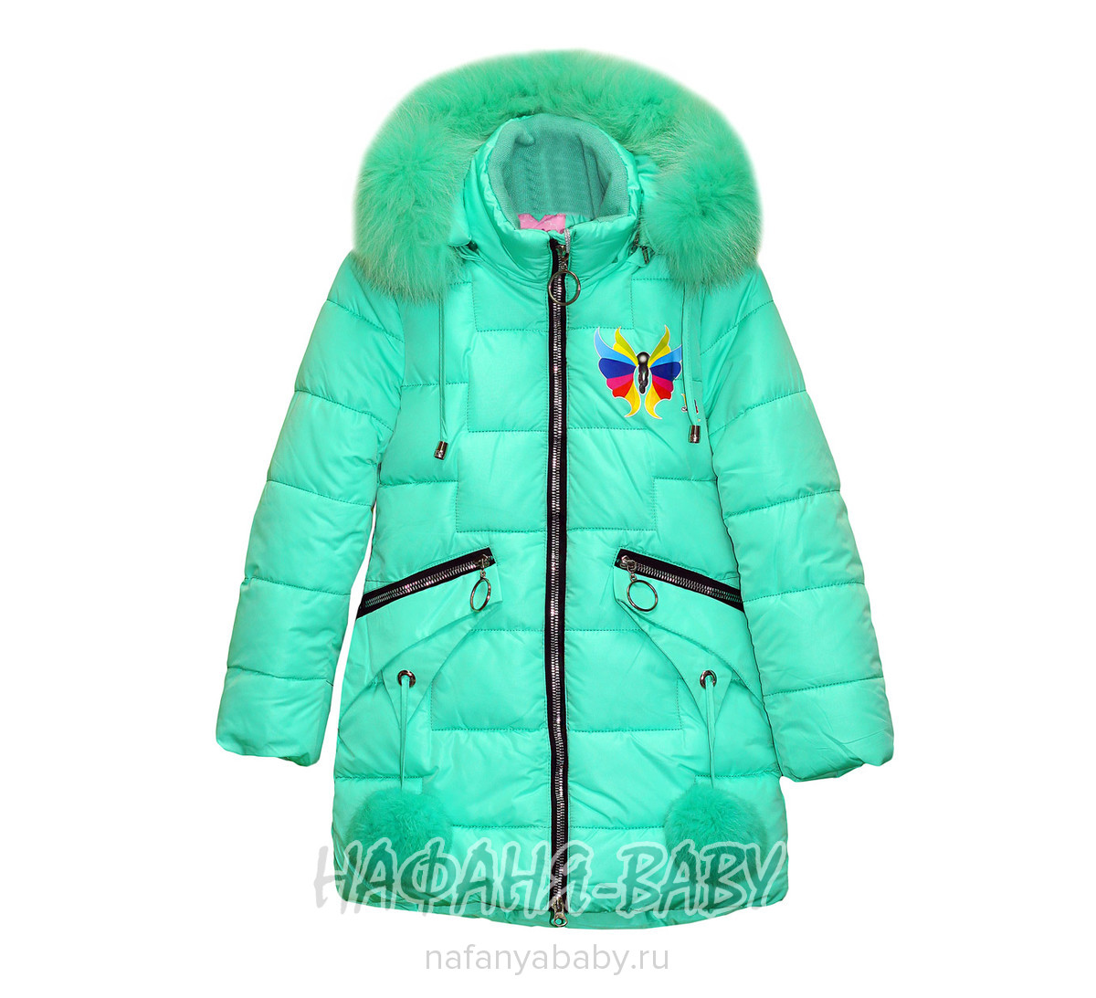 Зимняя удлиненная куртка для девочки YFNY арт: 807, 5-9 лет, 1-4 года, оптом Китай (Пекин)