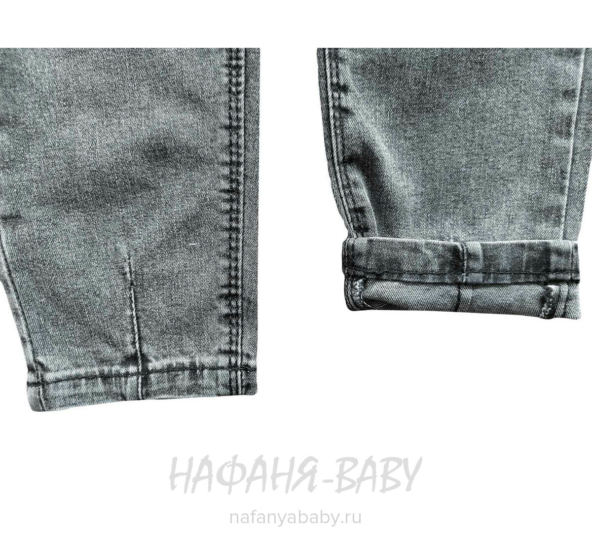 Подростковые джинсы MIYA арт: 8142 для девочки  11-15 лет, цвет черный, оптом Турция