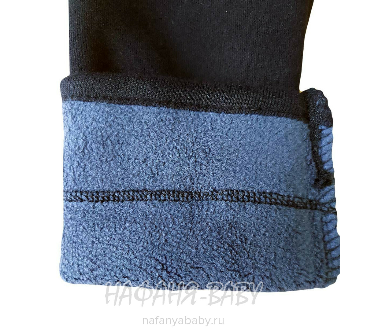 Детские утепленные лосины на флисе DUO арт: 817, 7-12 лет, цвет черный, оптом Китай (Пекин)