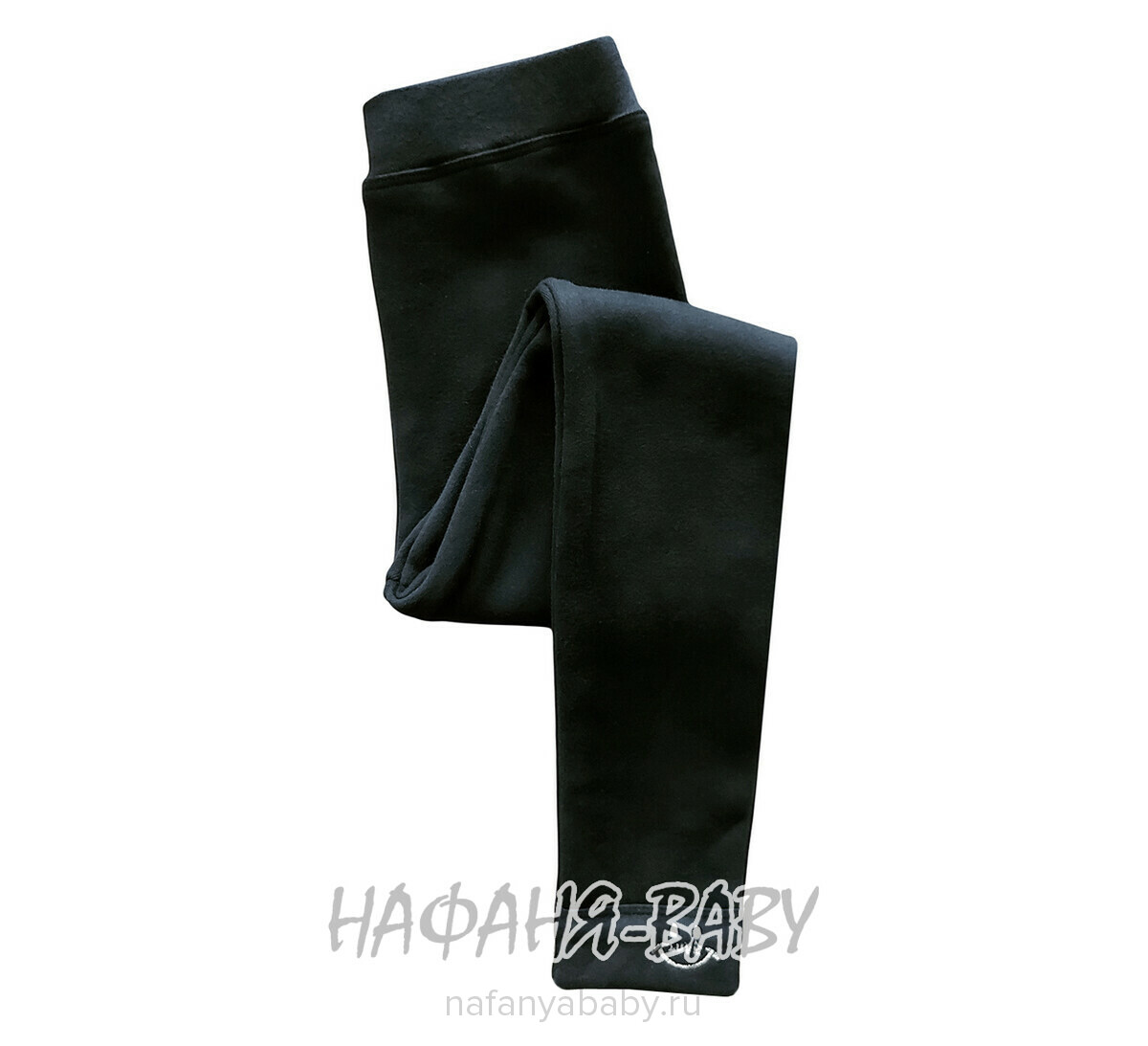 Детские  утепленные легинсы на флисе DUO арт: 818, 5-9 лет, 10-15 лет, цвет черный, оптом Китай (Пекин)