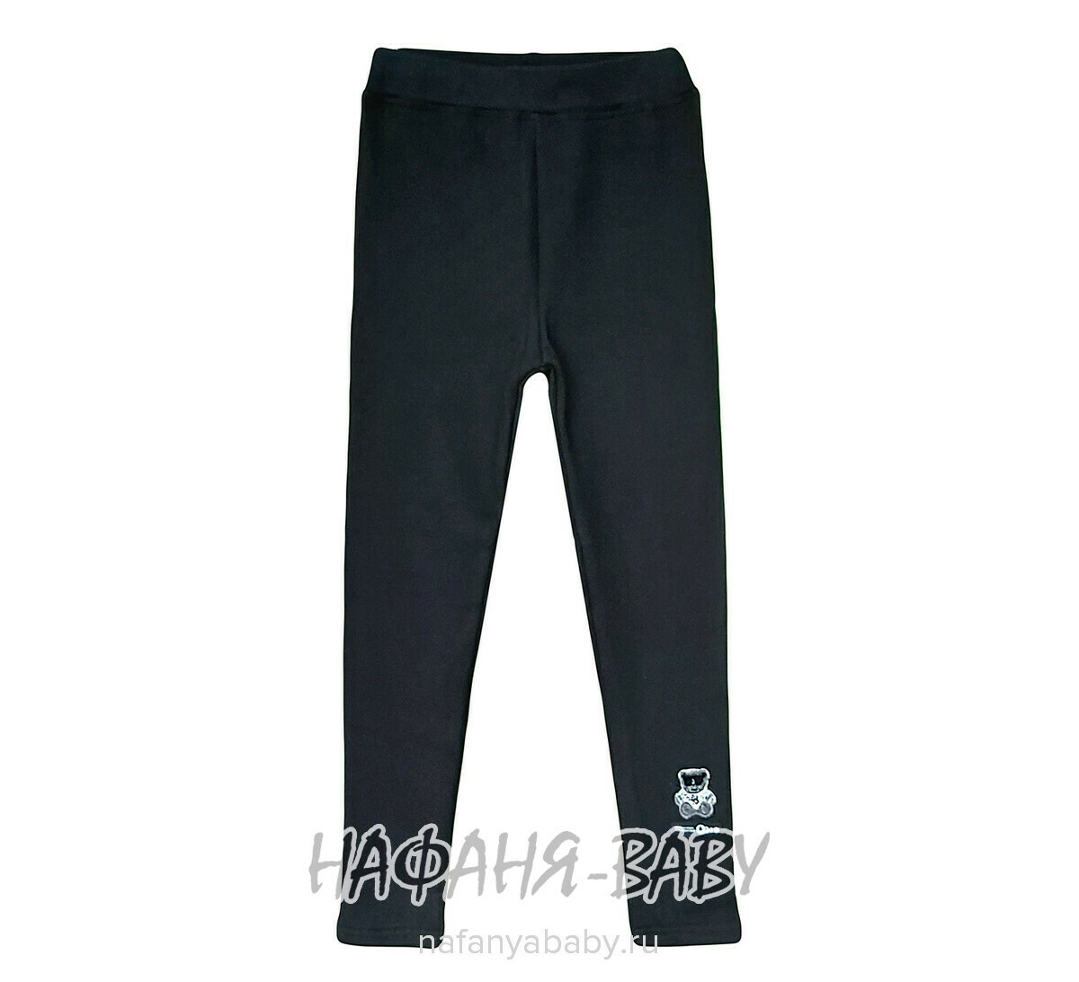 Детские лосины на флисе DUO арт: 819, 5-9 лет, 10-15 лет, цвет черный, оптом Китай (Пекин)