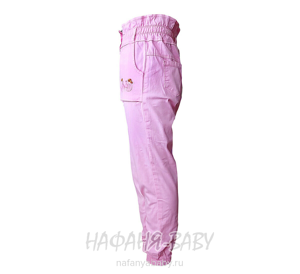 Детские летние брюки YAVRUCAK Jeans арт: 8212 8-12 лет, цвет розовый, оптом Турция