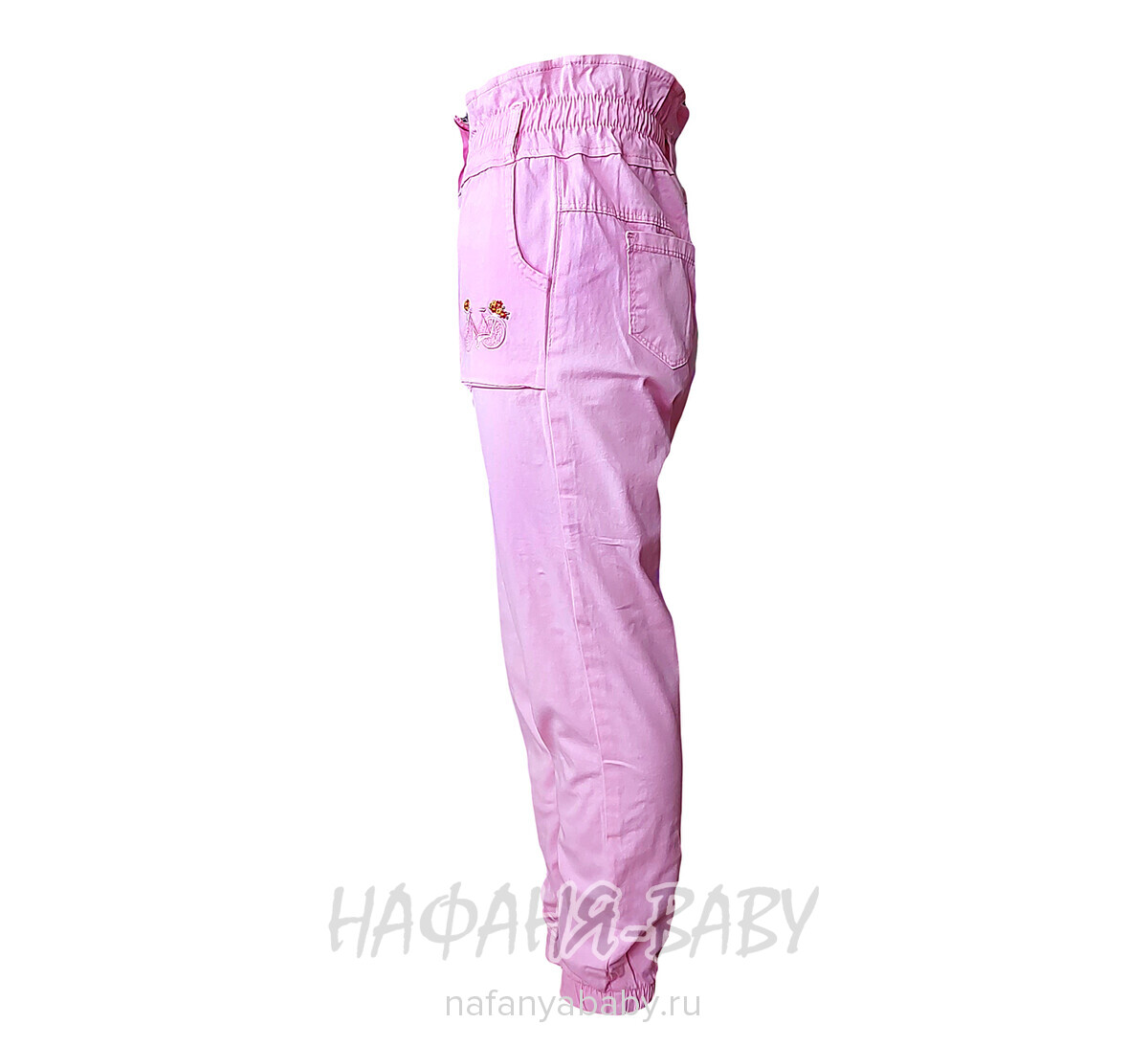 Детские летние брюки YAVRUCAK Jeans арт: 8212 8-12 лет, цвет розовый, оптом Турция