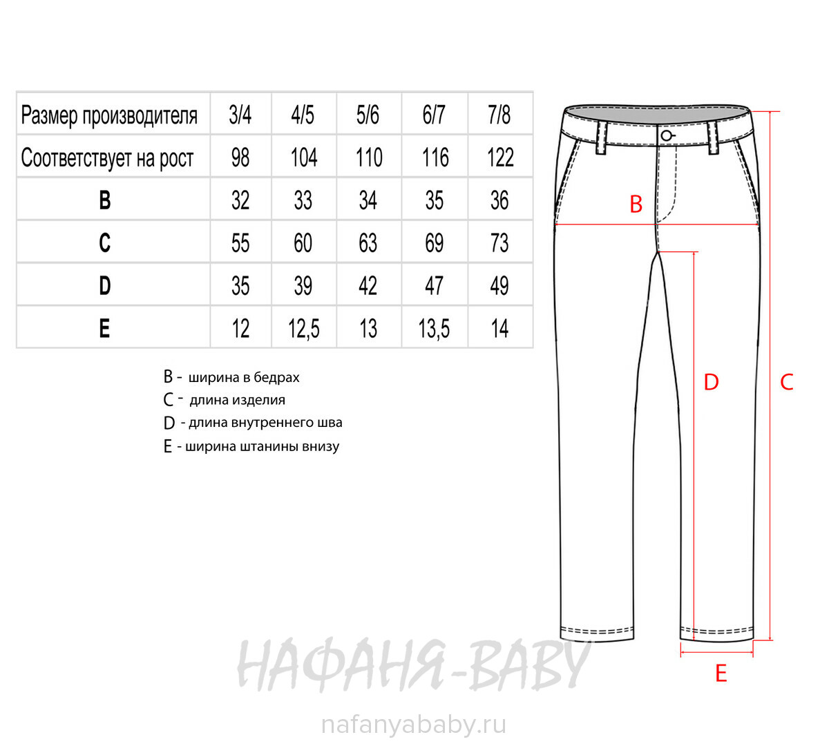 Детские джинсы TATI Jeans арт: 8224 для девочки от 3 до 7 лет, цвет синий, оптом Турция