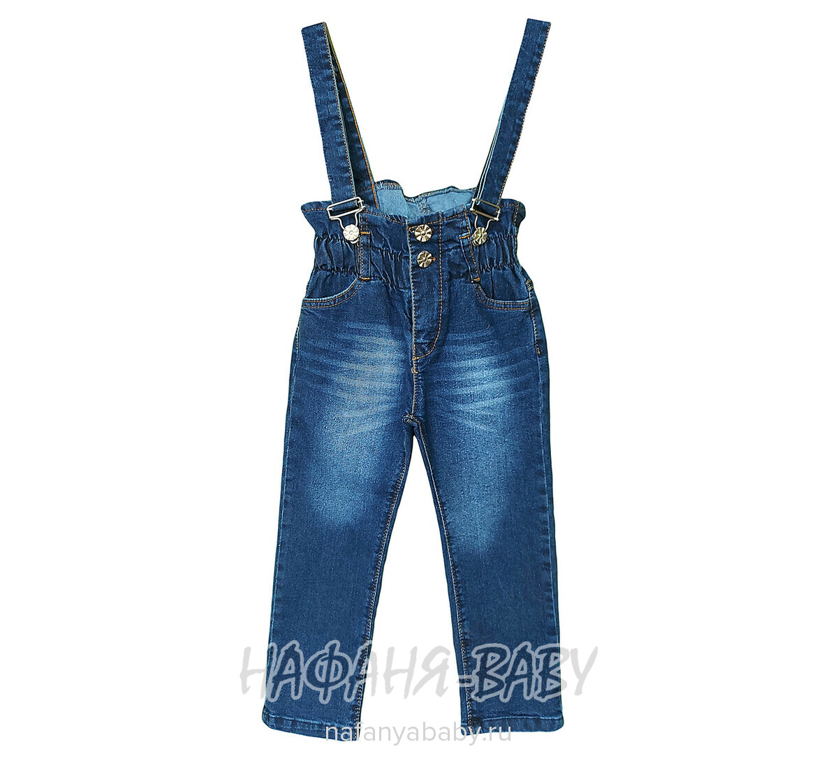 Детские джинсы TATI Jeans арт: 8224 для девочки от 3 до 7 лет, цвет синий, оптом Турция