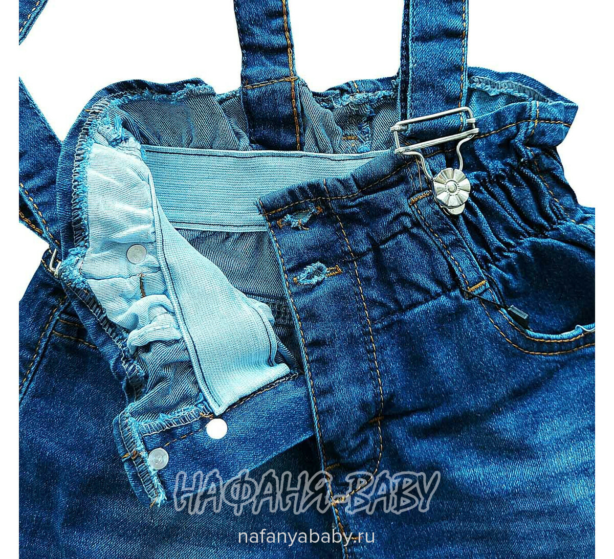 Детские джинсы TATI Jeans арт: 8224 для девочки от 3 до 7 лет, цвет синий, оптом Турция