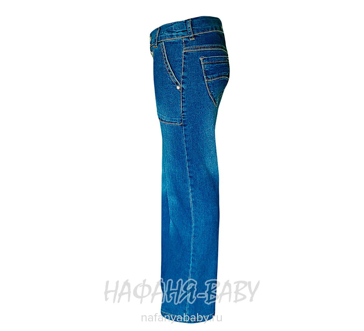 Джинсы подростковые TATI Jeans арт: 8925 для девочки от 8 до 12 лет, цвет синий, оптом Турция