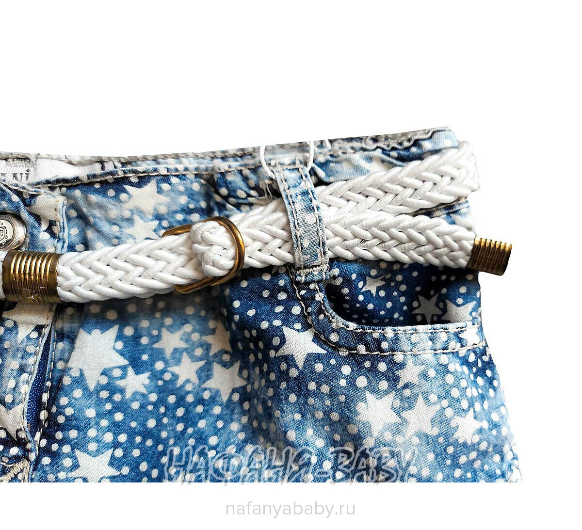 Купить детскую джинсовую юбку SANI (Турция) для девочки, арт: 9135, 2-5 лет, цвет синий