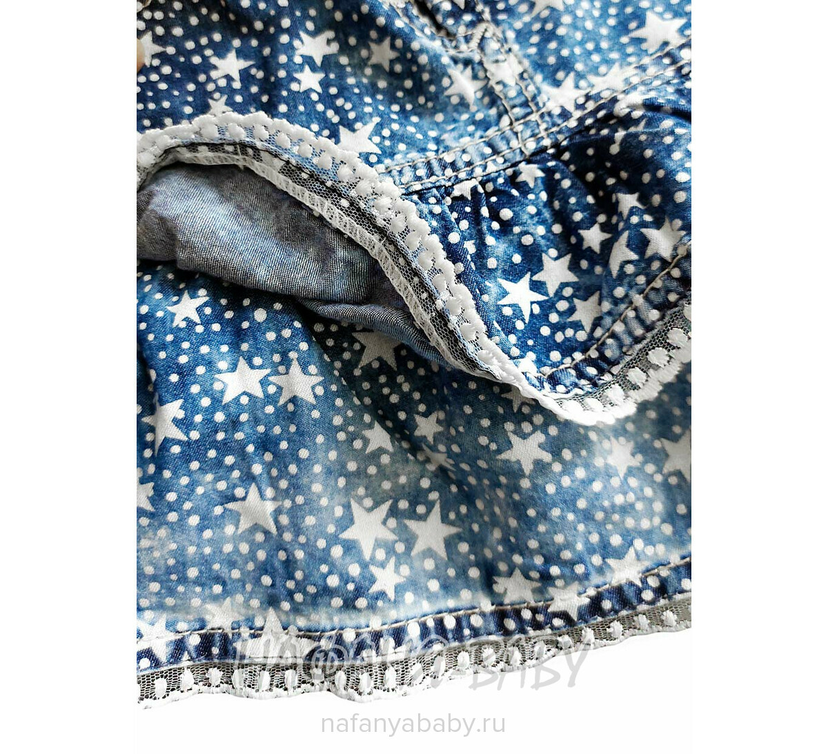 Купить детскую джинсовую юбку SANI (Турция) для девочки, арт: 9135, 2-5 лет, цвет синий