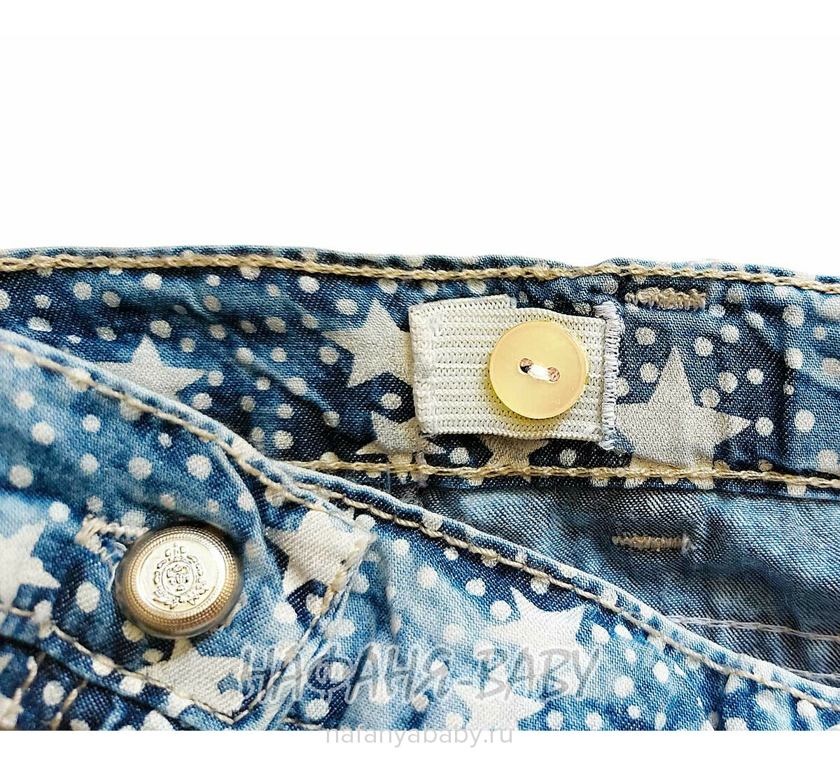 Купить детскую джинсовую юбку SANI (Турция) для девочки арт: 9135, 2-5 лет, цвет синий, оптом Турция