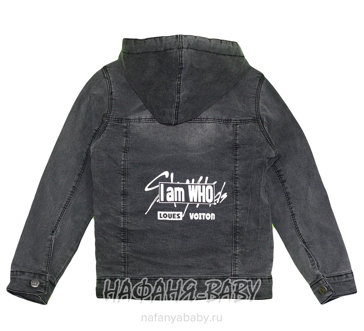 Джинсовая утепленная куртка TATI Jeans арт: 9224, 1-4 года, 5-9 лет, цвет черный, оптом Турция