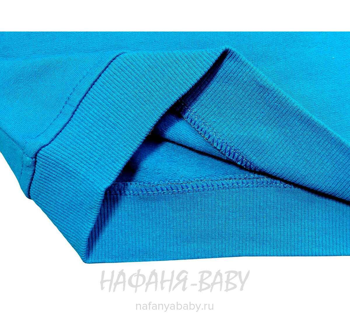 Детская толстовка MAGO для мальчика, футер, арт: 9256, 3-9 лет, цвет синий, оптом Турция