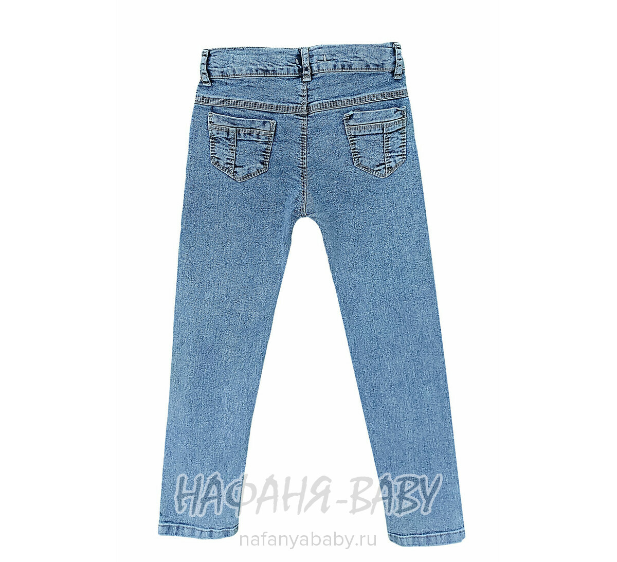 Купить джинсы slim TATI Jeans арт: 9342 для девочки 7-11 лет, цвет синий, оптом Турция