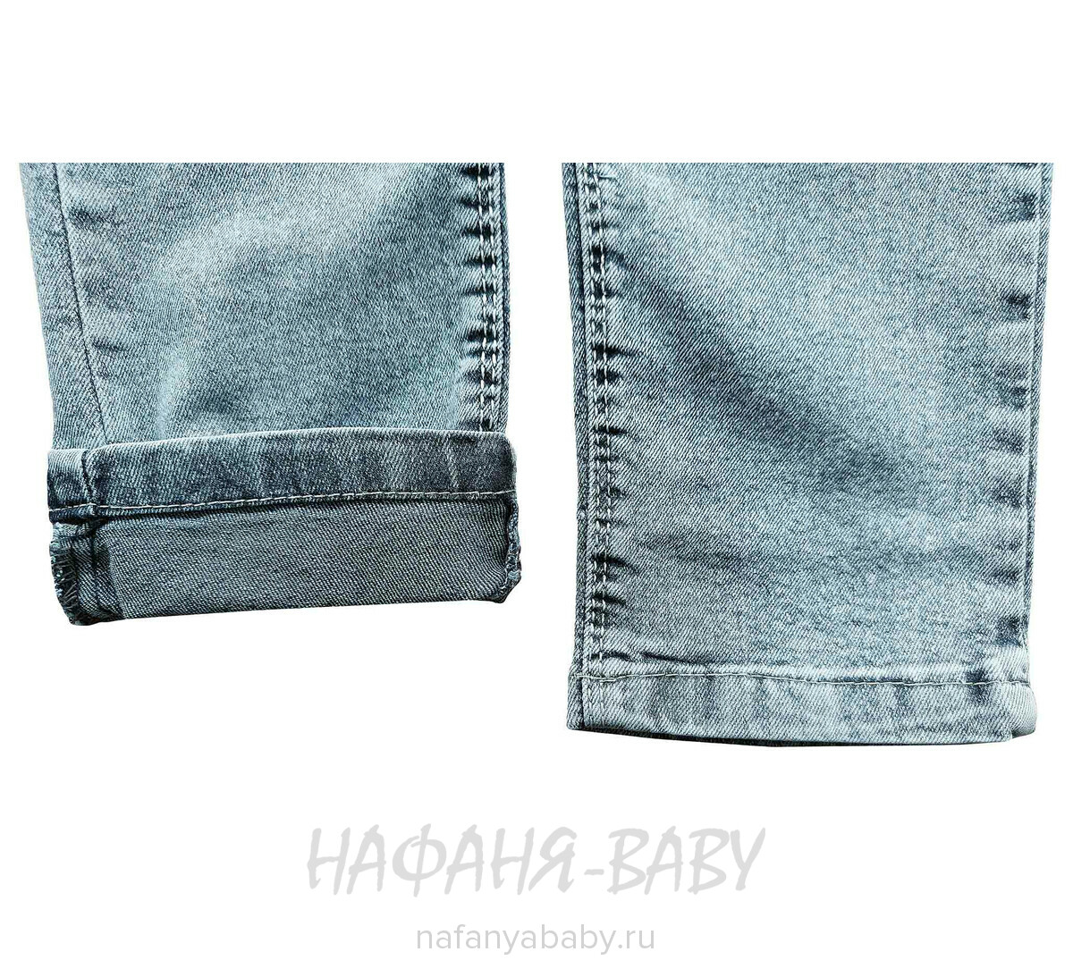 Купить джинсы slim TATI Jeans арт: 9342 для девочки 7-11 лет, цвет синий, оптом Турция