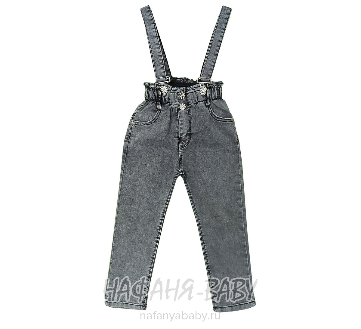 Детские джинсы TATI Jeans арт: 9601 для девочки от 3 до 7 лет, цвет черный, оптом Турция