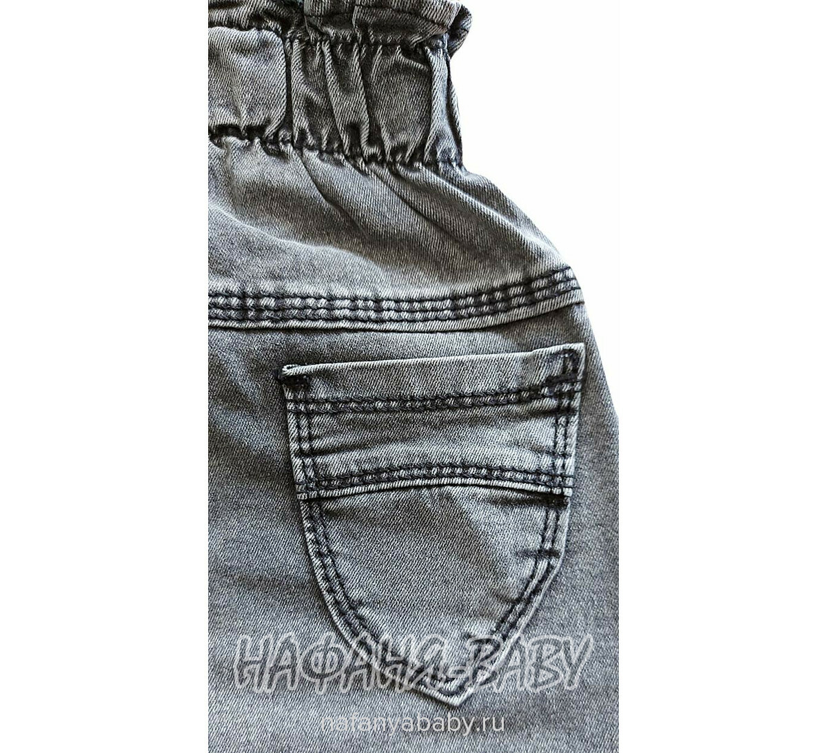 Купить джинсы на лямках TATI Jeans арт: 9602 для девочки 7-12 лет, цвет черный, Турция